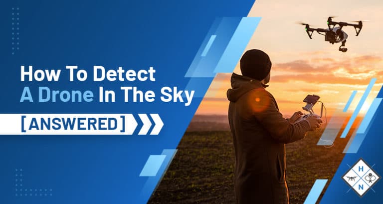 how to detect a drone in the sky