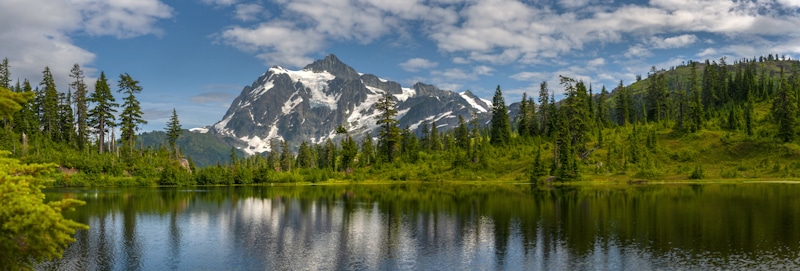 Picture Lake with Mt. Shuksan