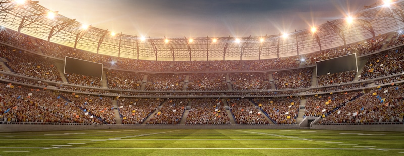 crowded soccer stadium