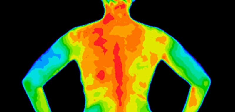 temperature scan with heat detector
