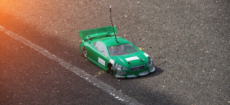 green sport race rc polycarbonate car