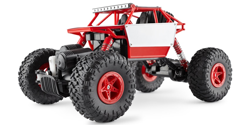 red and white crawler rc