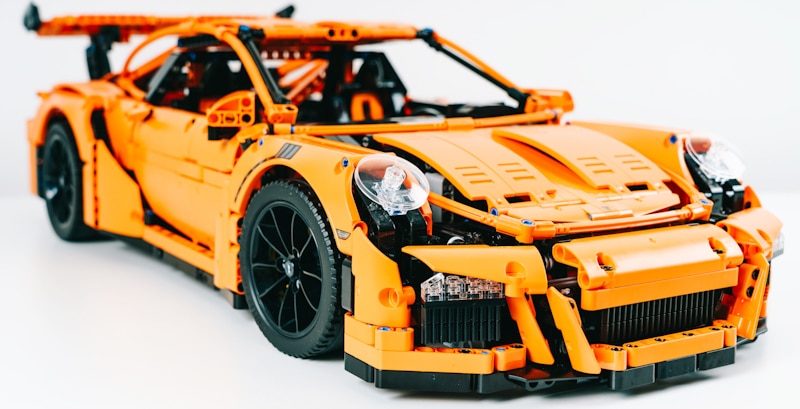 orange lego rc car