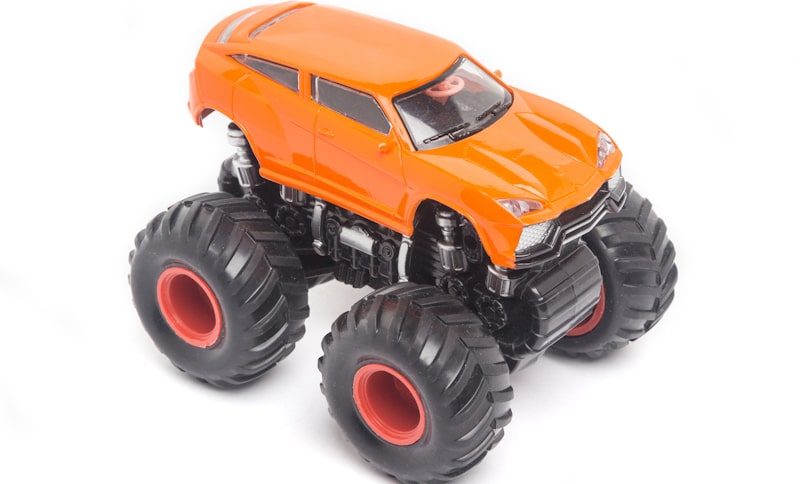 orange toy rc monster truck