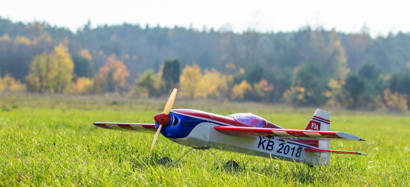 parked rc plane