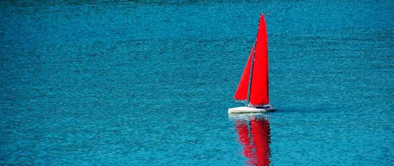 red sailboat