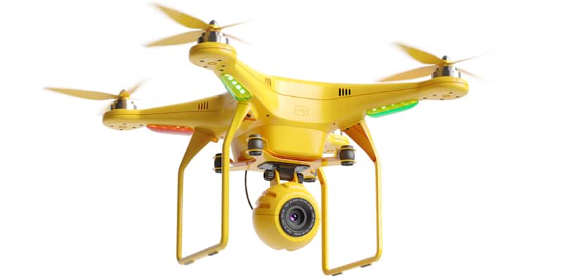 yellow toy drone