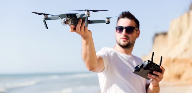 blurry white guy drone