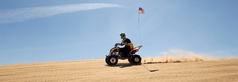 desert man flag drive