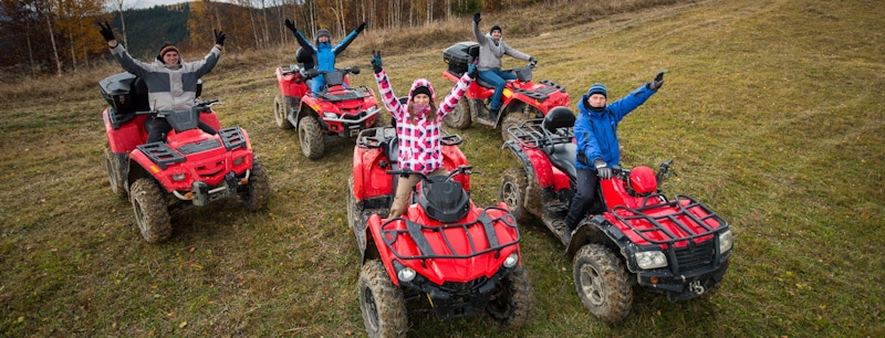 group of atv driver