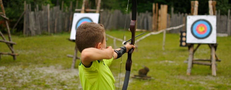 kid archery practice