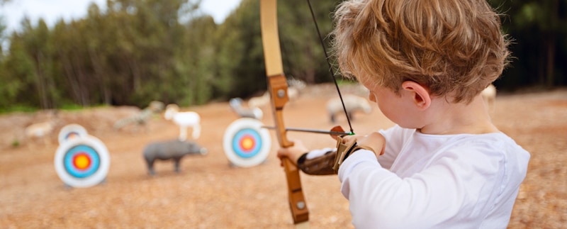 target kid with archery