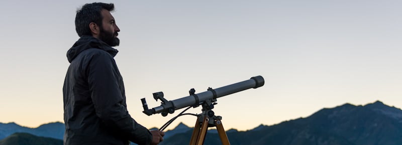 telescope men mountain