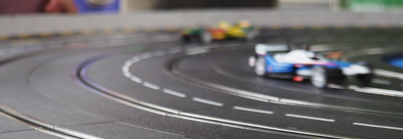 blurry car race