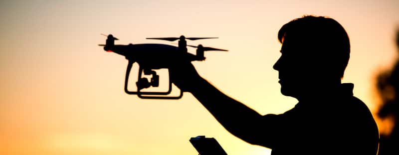 sunset drone men